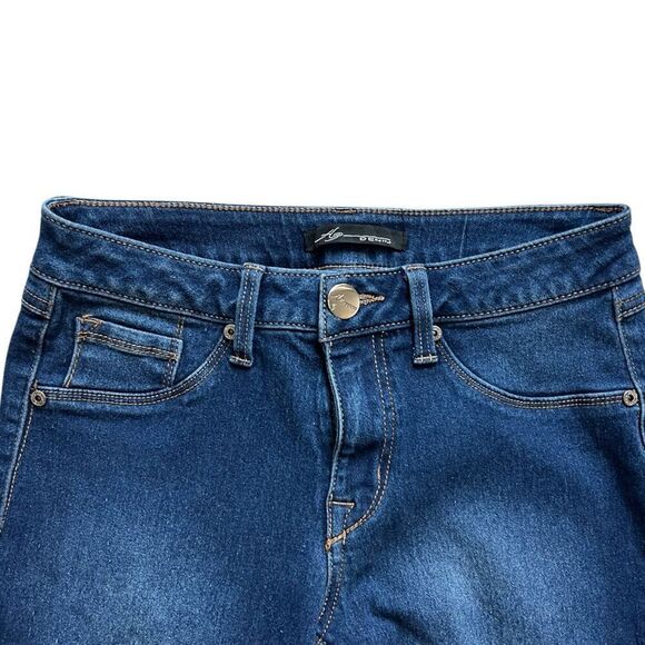 Womens H3 Denim Dark Rinse Distressed High Waisted Skinny Jeans - Sz 6 - Picture 2 of 3